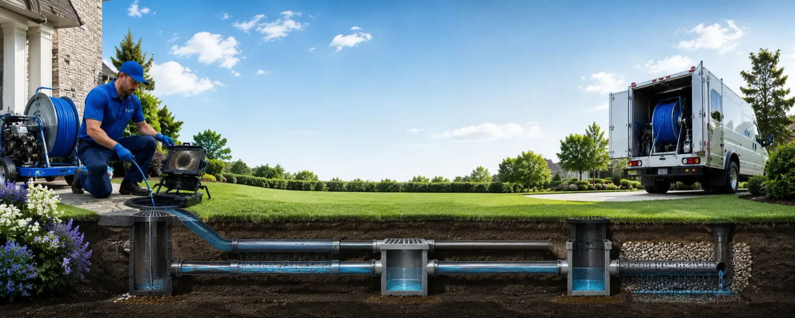 Outdoor drain cleaning information for Frankfort, ME